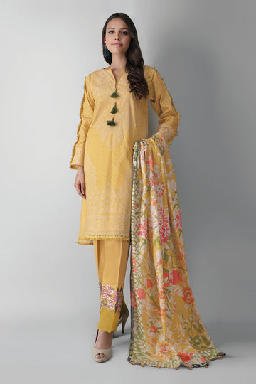 B21258 Yellow Khaadi Festive Collection 2021